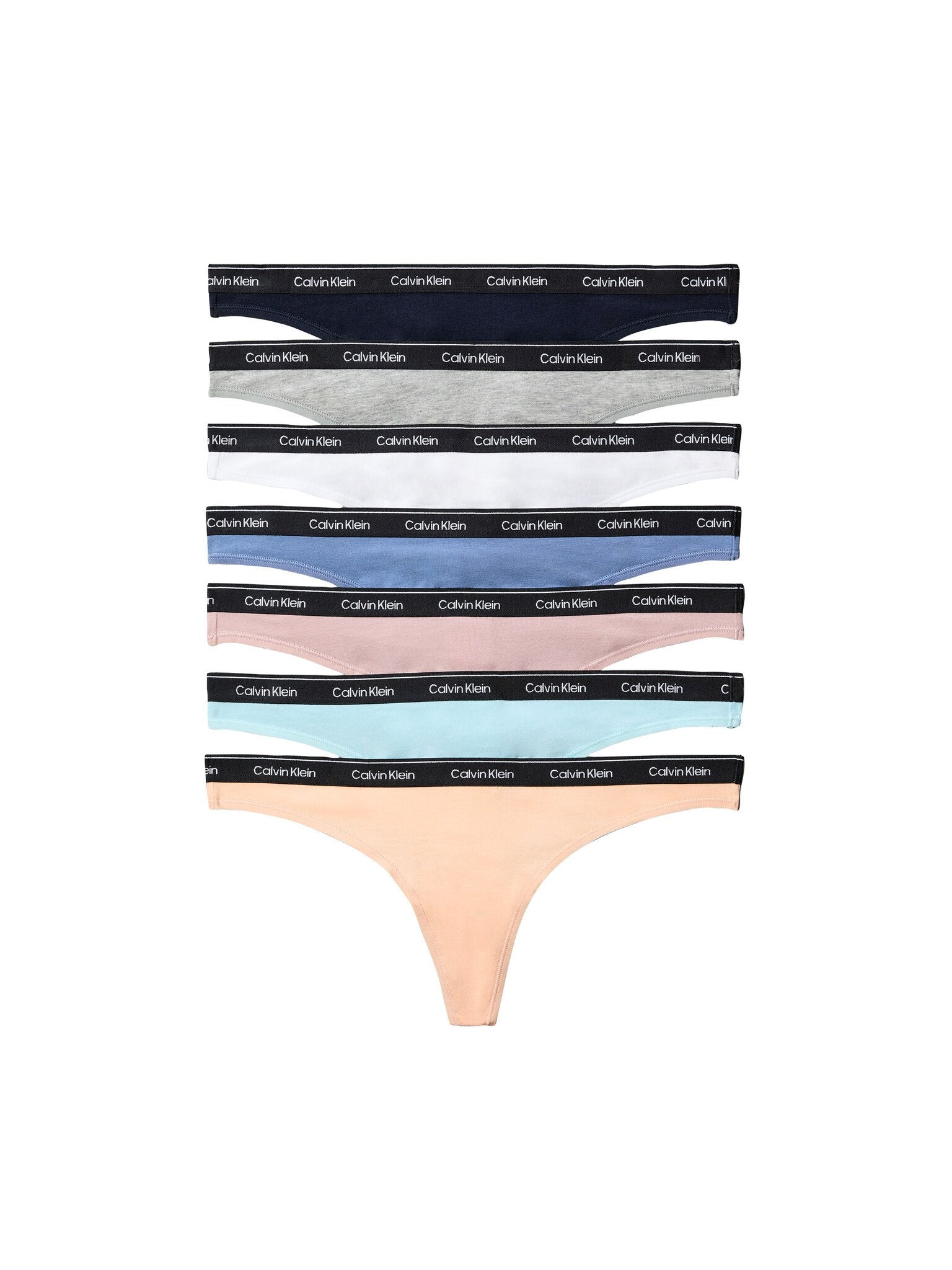 Sliponline Calvin Klein dames 7-pack strings - Thong