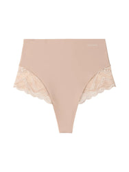 Sliponline Calvin Klein highwaist dames string - kant