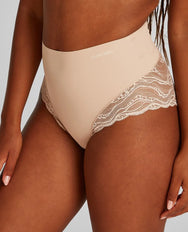 Sliponline Calvin Klein highwaist dames string - kant