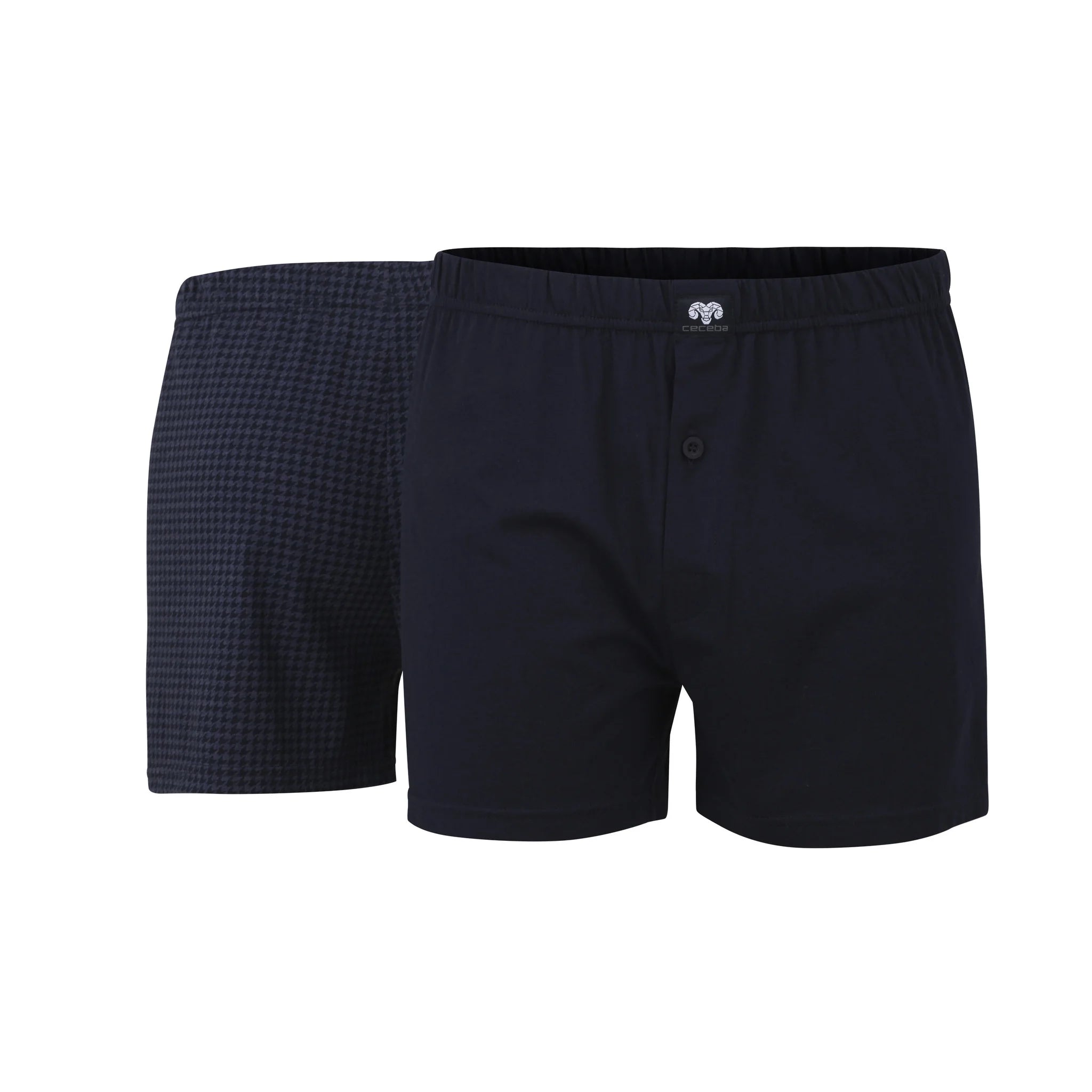 Sliponline Ceceba 2-pak wijde heren boxershorts - Fox packet 2260 - Blau mittel