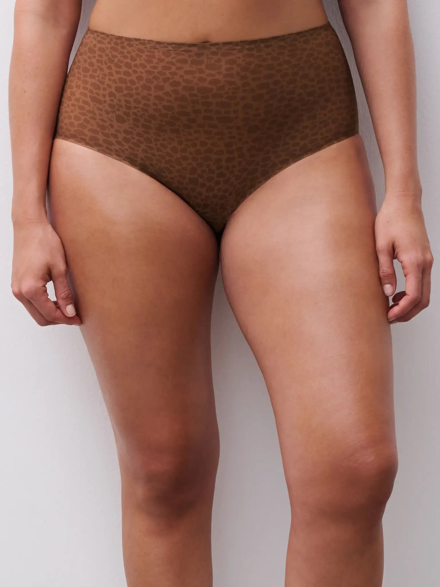 Sliponline Chantelle naadloze taille slip - Soft Stretch - High waist brief - Wild Brown