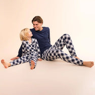 Sliponline Charlie Choe katoenen jongens pyjama - Ruit