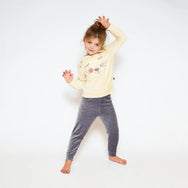 Sliponline Charlie Choe velours meisjes pyjama - Cute Mouse
