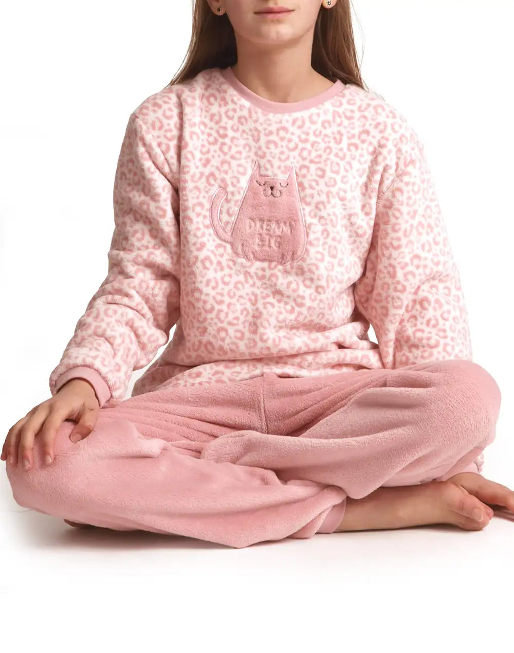 Sliponline Cocodream fleece meisjes pyjama - Dream Big