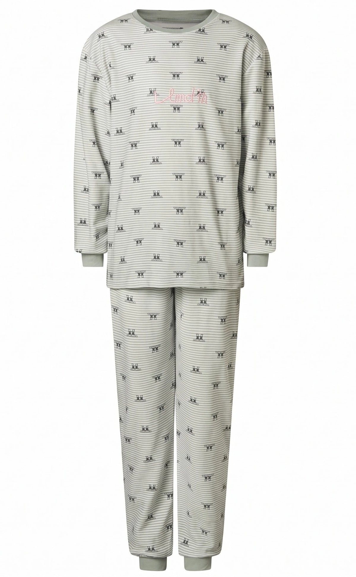 Sliponline Cocodream velours meisjes pyjama - "Love Pets"