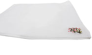 Sliponline Dames zakdoeken wit 6-pak - bloemen embleem