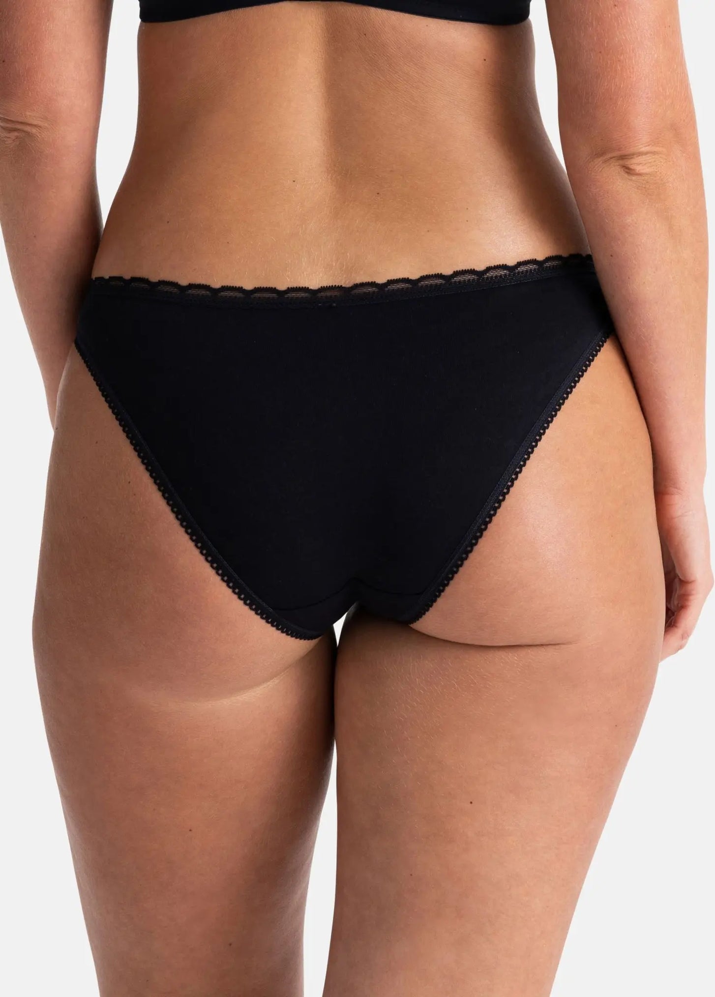 Sliponline Dorina 3-pack dames onderbroeken katoen - Basic Naomi slips - Zwart