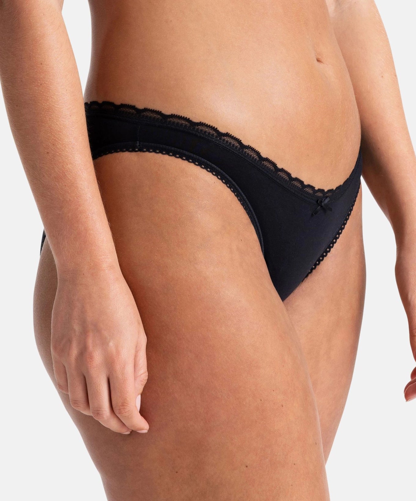 Sliponline Dorina 3-pack dames onderbroeken katoen - Basic Naomi slips - Zwart