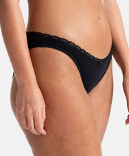 Sliponline Dorina 3-pack dames onderbroeken katoen - Basic Naomi slips - Zwart