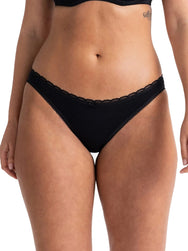 Sliponline Dorina 3-pack dames onderbroeken katoen - Basic Naomi slips - Zwart