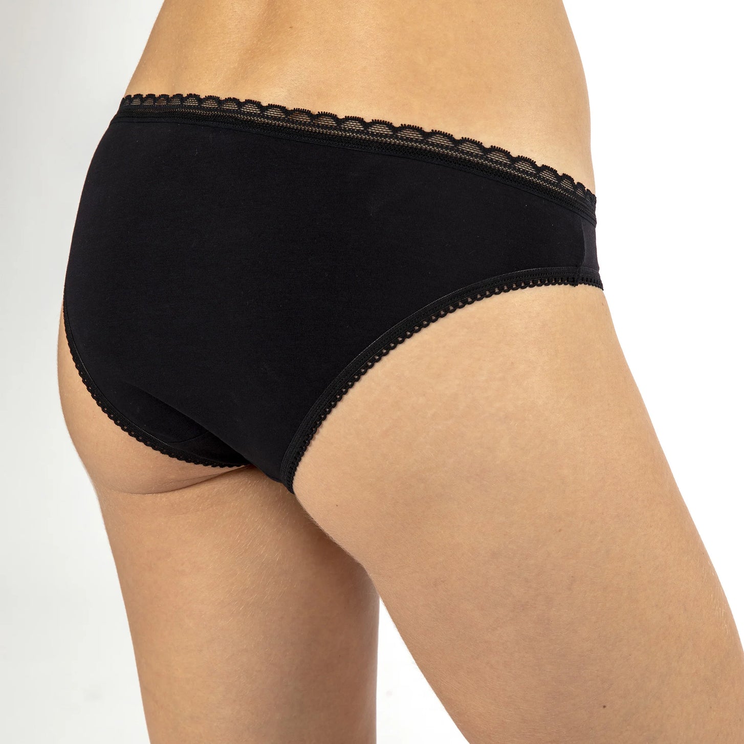 Sliponline Dorina 3-pack dames onderbroeken katoen - Basic Naomi slips - Zwart
