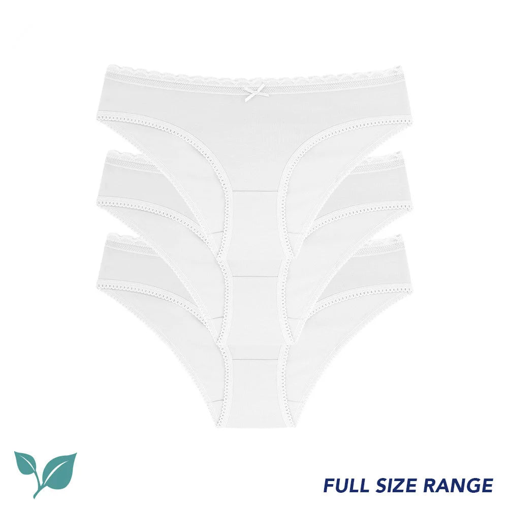 Sliponline Dorina 3-pack Dames slips Basic Naomi - Wit