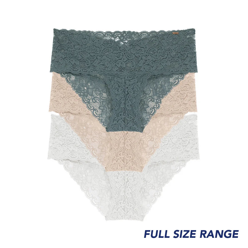 Sliponline Dorina 3-pack Dames slips  Kant - Lana - 3X0035
