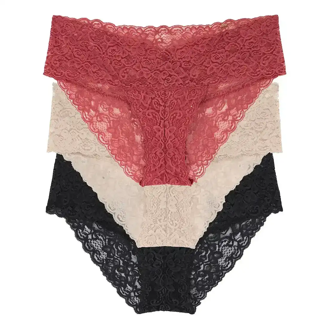 Sliponline Dorina Dames slip 3-pack Kant - Lana