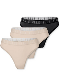 Sliponline Elle 3-Pack dames tanga strings microfiber