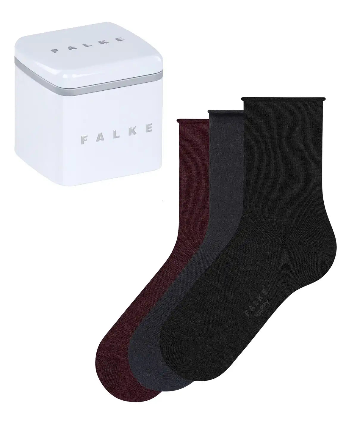 Sliponline FALKE 3-paar Happy dames sokken - Cadeau