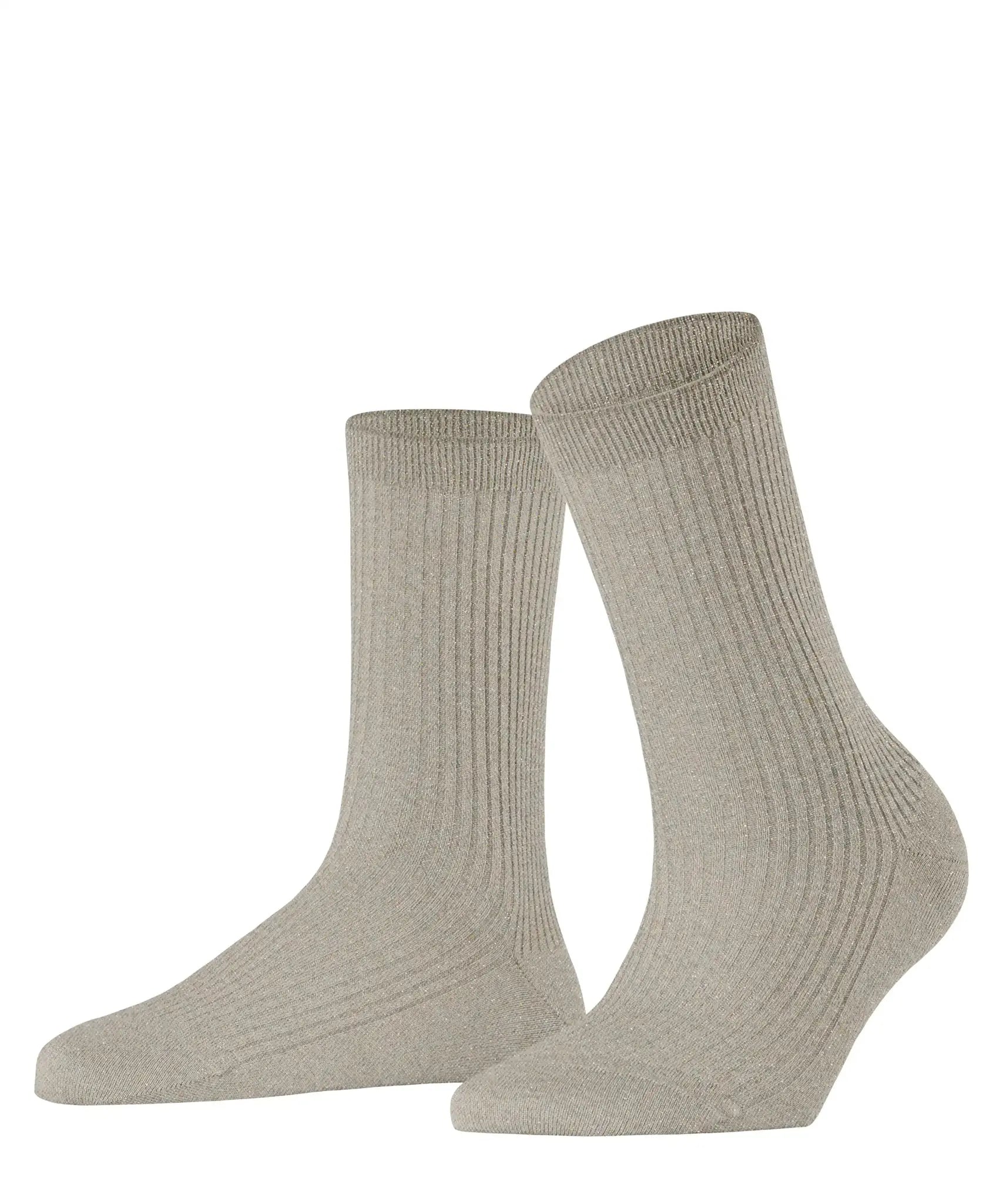 Sliponline FALKE Rib hoge dames sokken - Shiny
