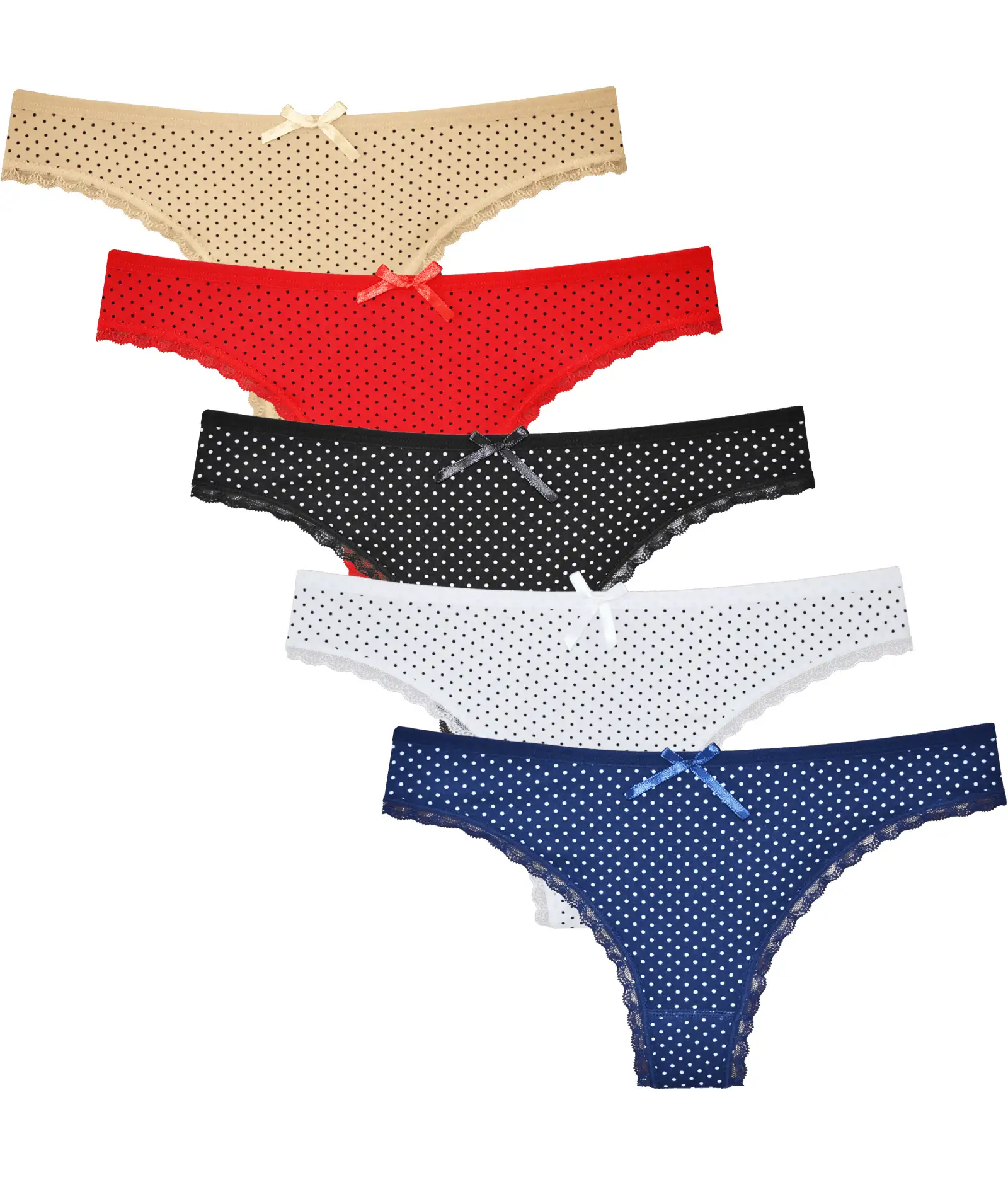Sliponline Fine woman 5-pack string Stippel - 806