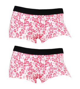 Sliponline Funderwear meisjes boxershorts luipaard 2-pack