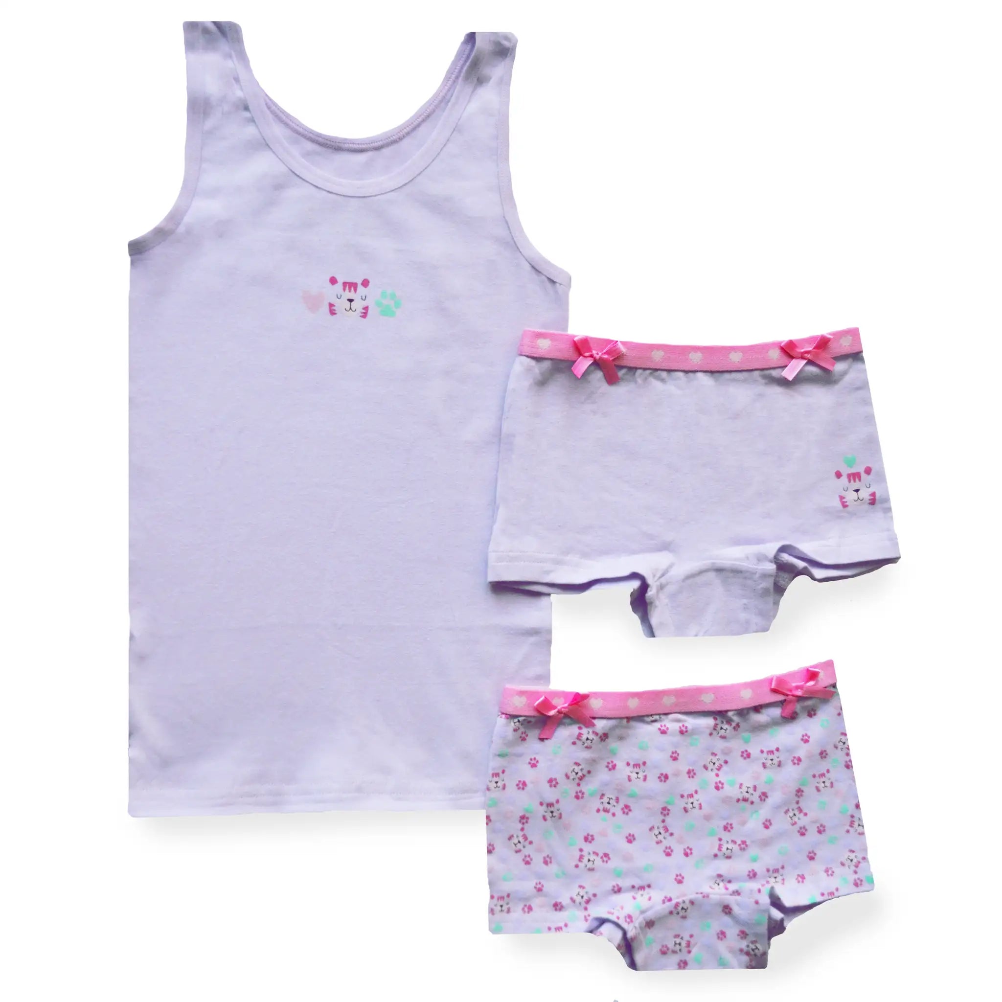 Sliponline Funderwear meisjes setje Tiger - Onderbroek & Hemdje
