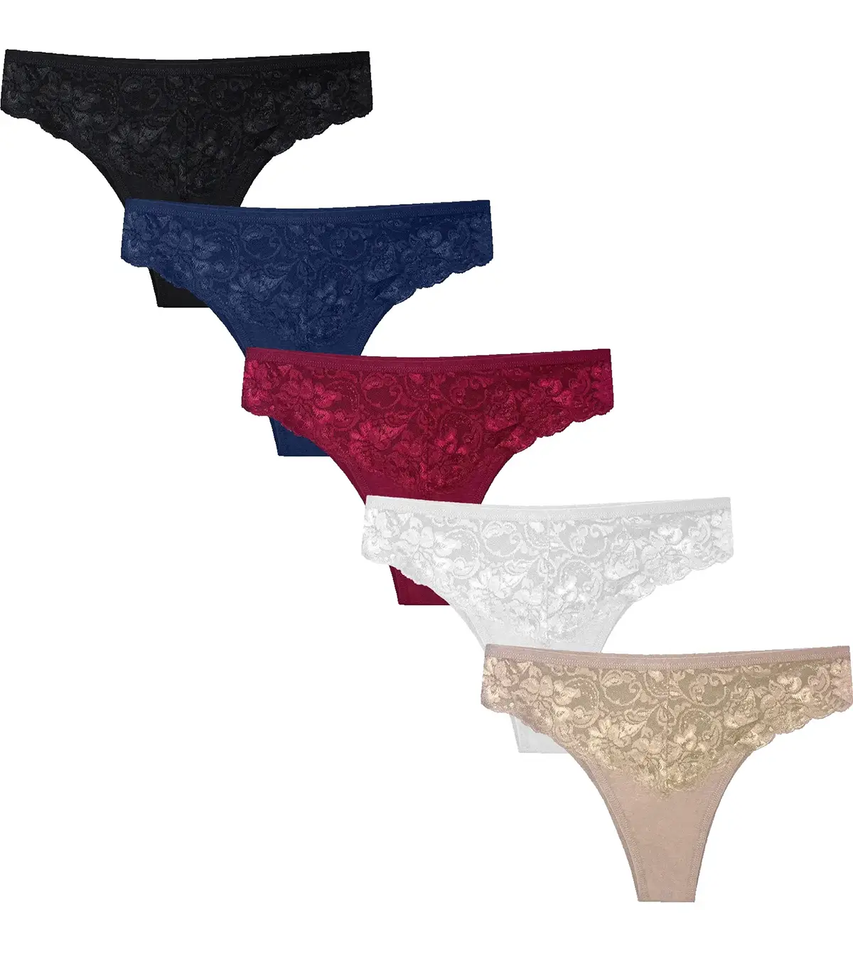 Sliponline Gaubert 5-pack Kanten Brazilian Slip - Biologisch katoen
