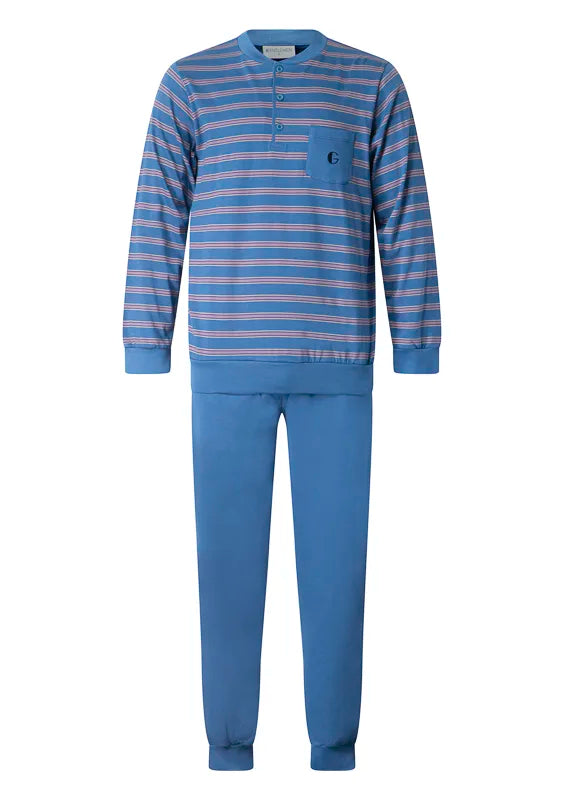 Sliponline Gentlemen heren pyjama Warme Dikke Tricot - Double jersey