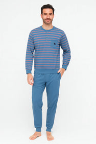 Sliponline Gentlemen heren pyjama Warme Dikke Tricot - Double jersey