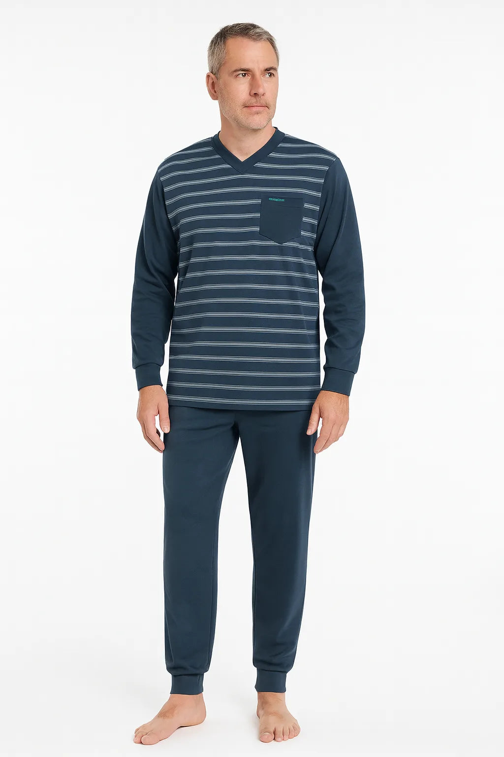 Sliponline Gentlemen heren pyjama Warme Dikke Tricot - Double jersey