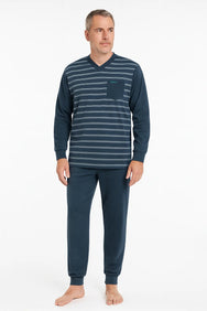 Sliponline Gentlemen heren pyjama Warme Dikke Tricot - Double jersey