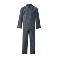 Sliponline Gentlemen katoenen heren pyjama met knoopsluiting - Poplin