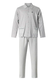 Sliponline Gentlemen tricot heren pyjama - doorknoop