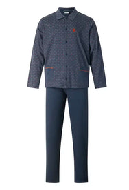 Sliponline Gentlemen tricot heren pyjama - doorknoop