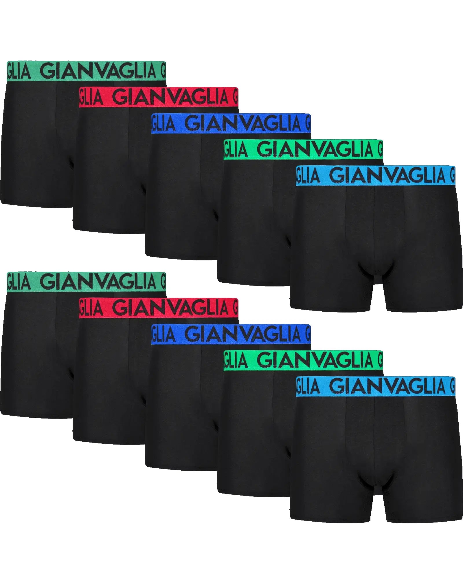 Sliponline Gianvaglia 10-pack Heren boxershort Katoen - Zwart