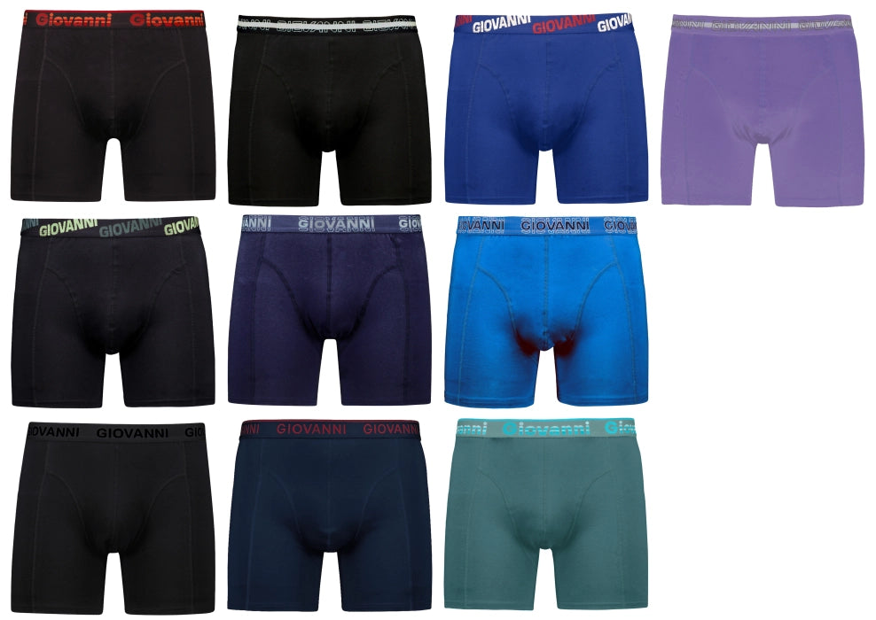 Sliponline Giovanni 10-pak Heren Boxershorts katoen - M38