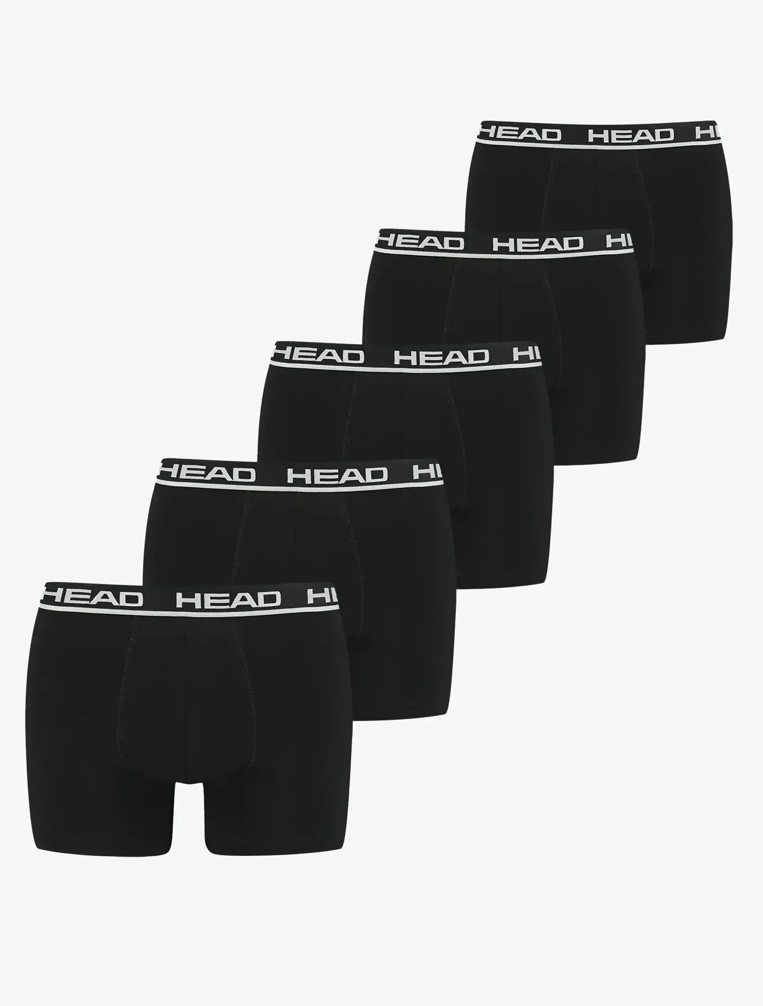 Sliponline Head  5-pak Heren Boxershorts - Zwart