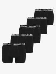 Sliponline Head  5-pak Heren Boxershorts - Zwart