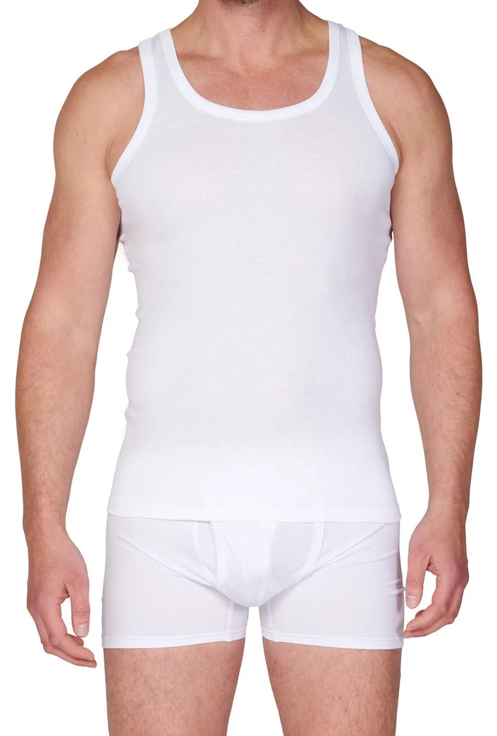 Sliponline HL-tricot heren hemd wit - 100% Katoen