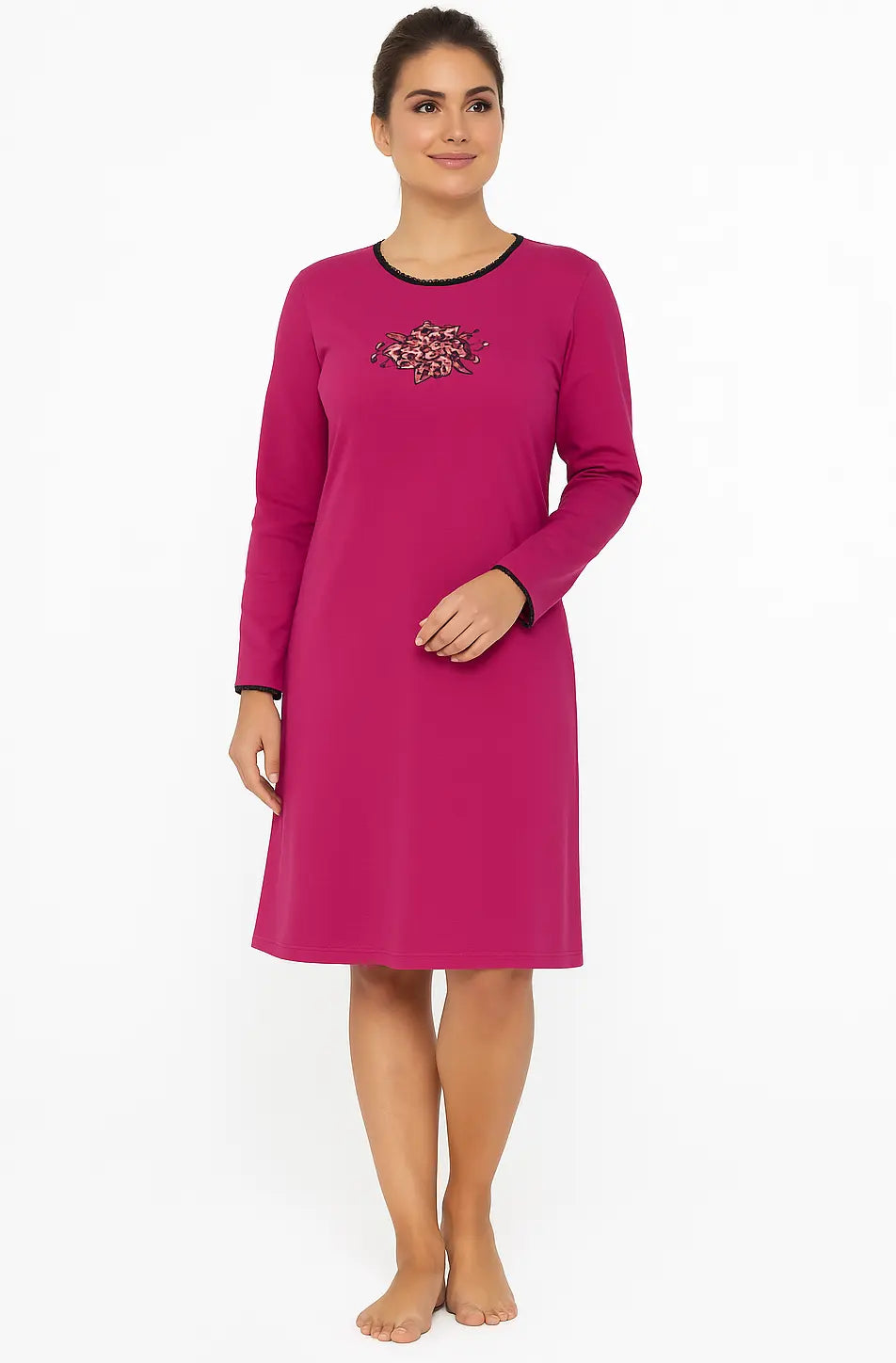 Sliponline Irresistible dames nachthemd lange mouw - Pink