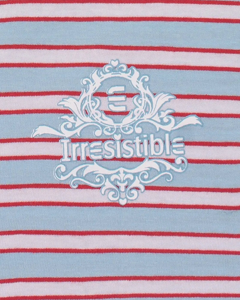 Sliponline Irresistible dames pyjama lange mouw - Ronde hals - Summer blue