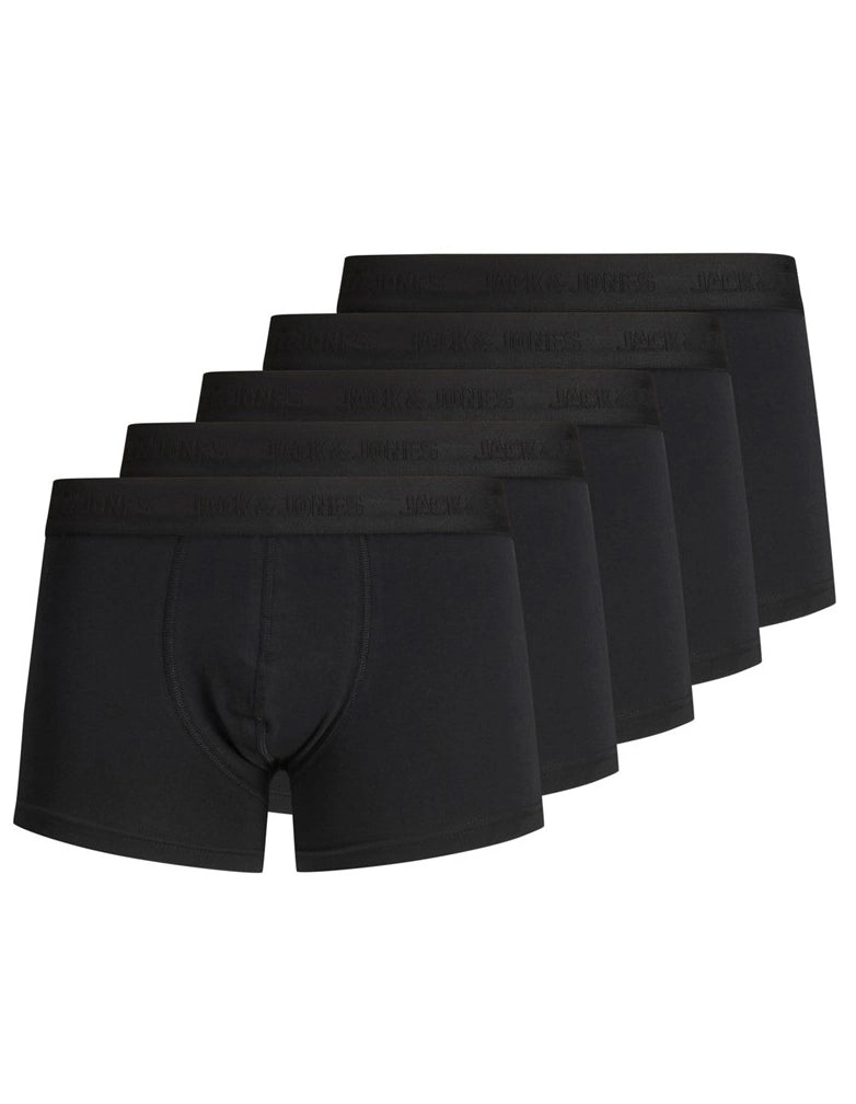 Sliponline Jack and Jones ondergoed heren 5-Pack boxershorts heren - Black