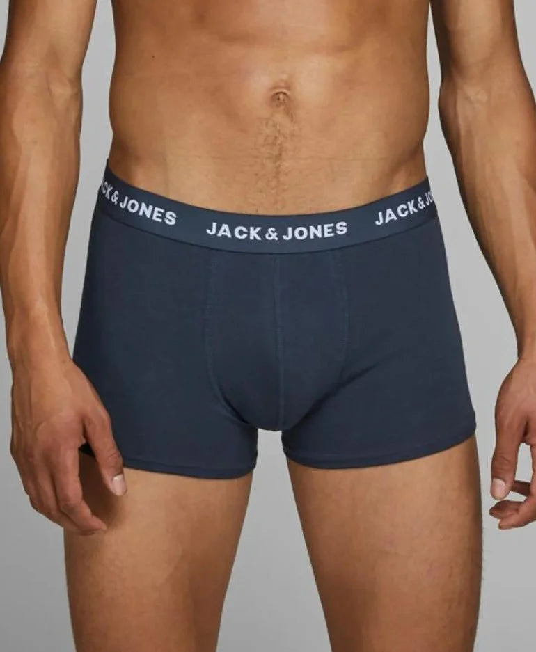 Sliponline Jack & Jones 3-Pack heren boxershort - Blue Nights -Blue