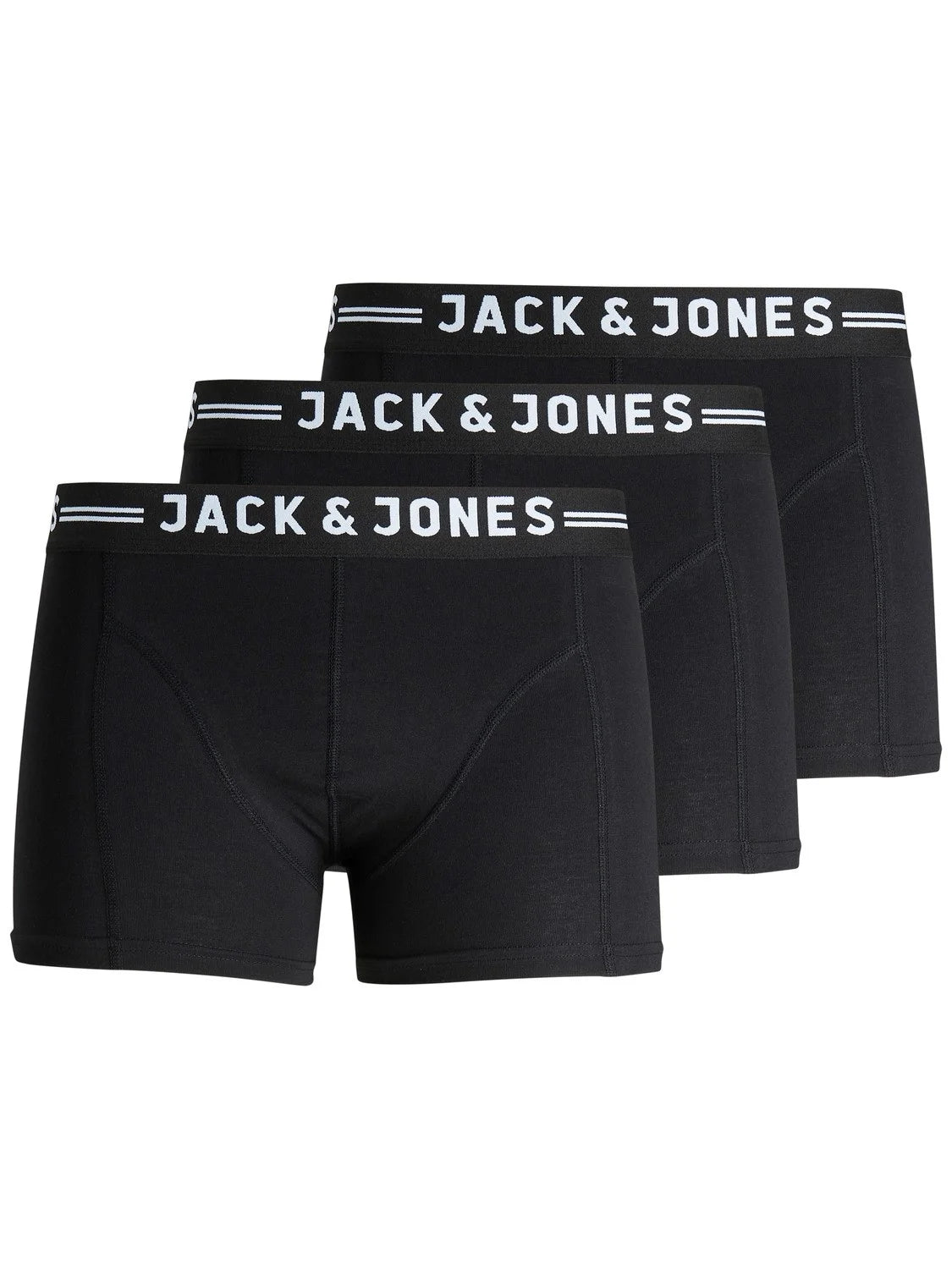 Sliponline Jack & Jones 3-Pack heren boxershorts - Black waistband