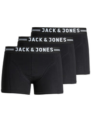 Sliponline Jack & Jones 3-Pack heren boxershorts - Black waistband