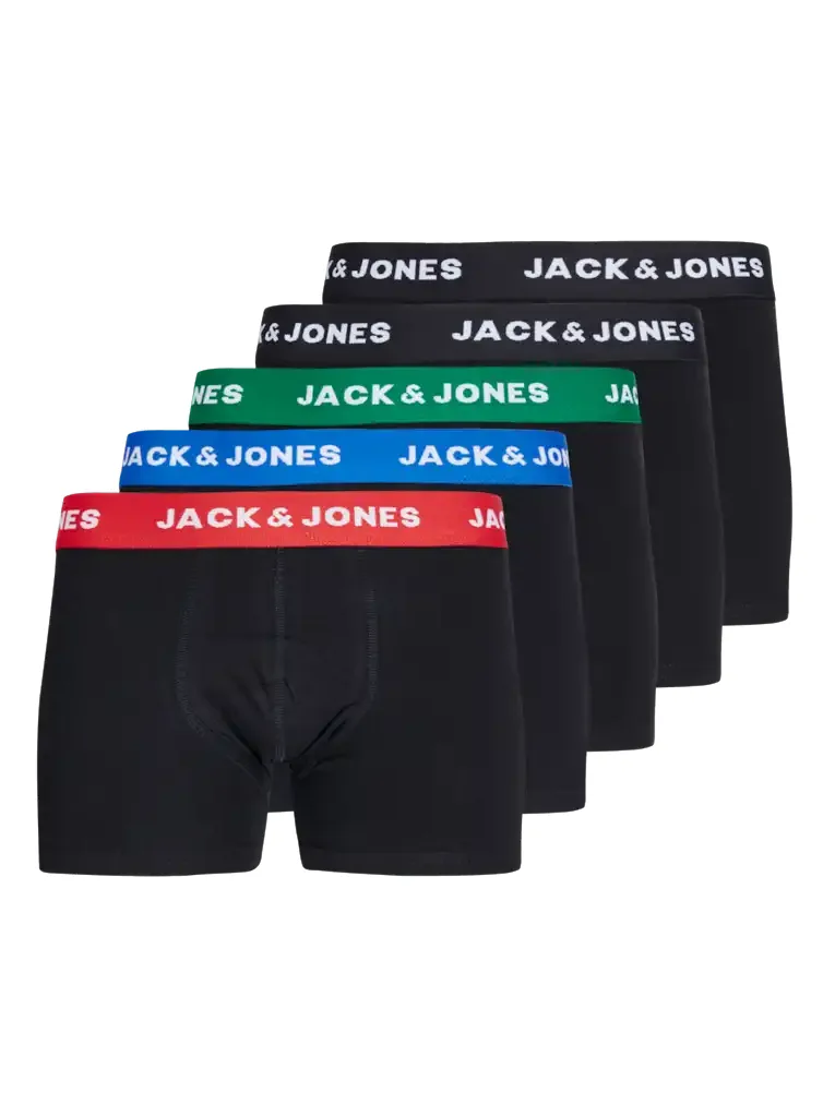 Sliponline Jack & Jones 5-pack jongens boxershorts - Electric Blue