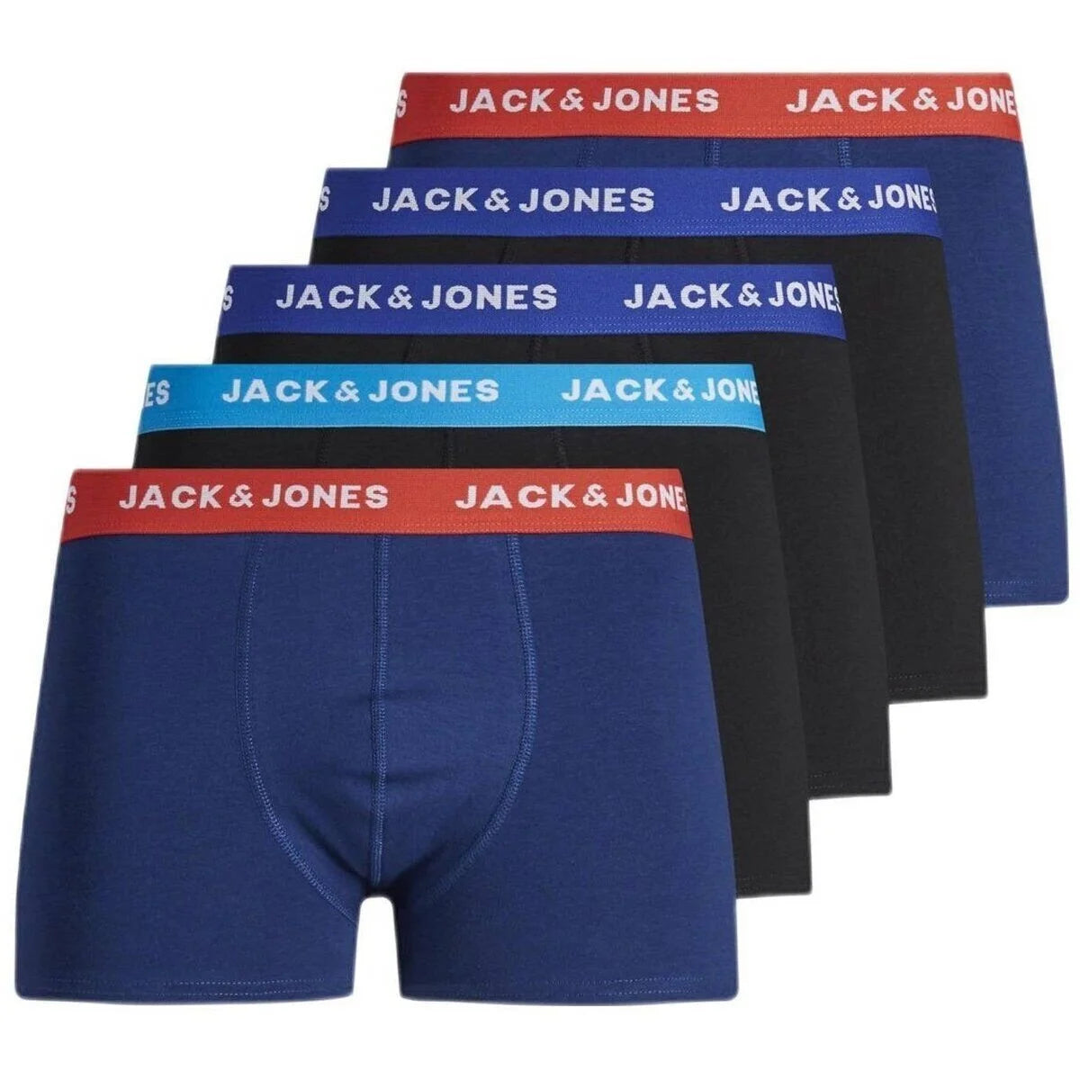 Sliponline Jack & Jones 5-pack jongens boxershorts - Surf the web