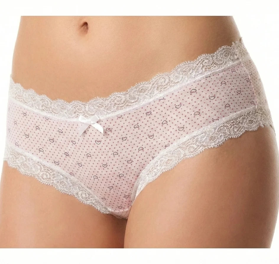 Sliponline J&C string / hipster katoen Spikkel