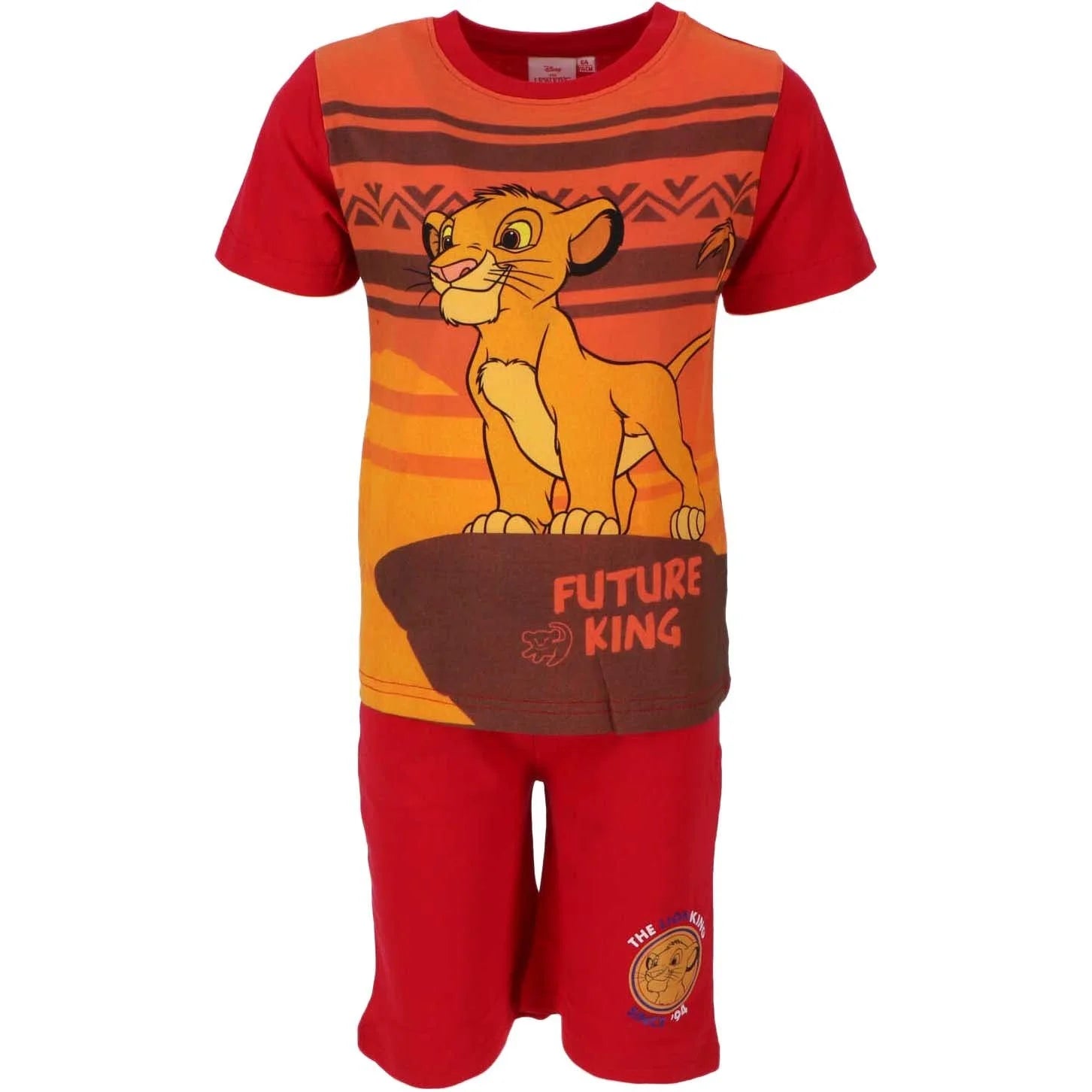 Sliponline Lion King jongens shortama Samba - Disney - Rood