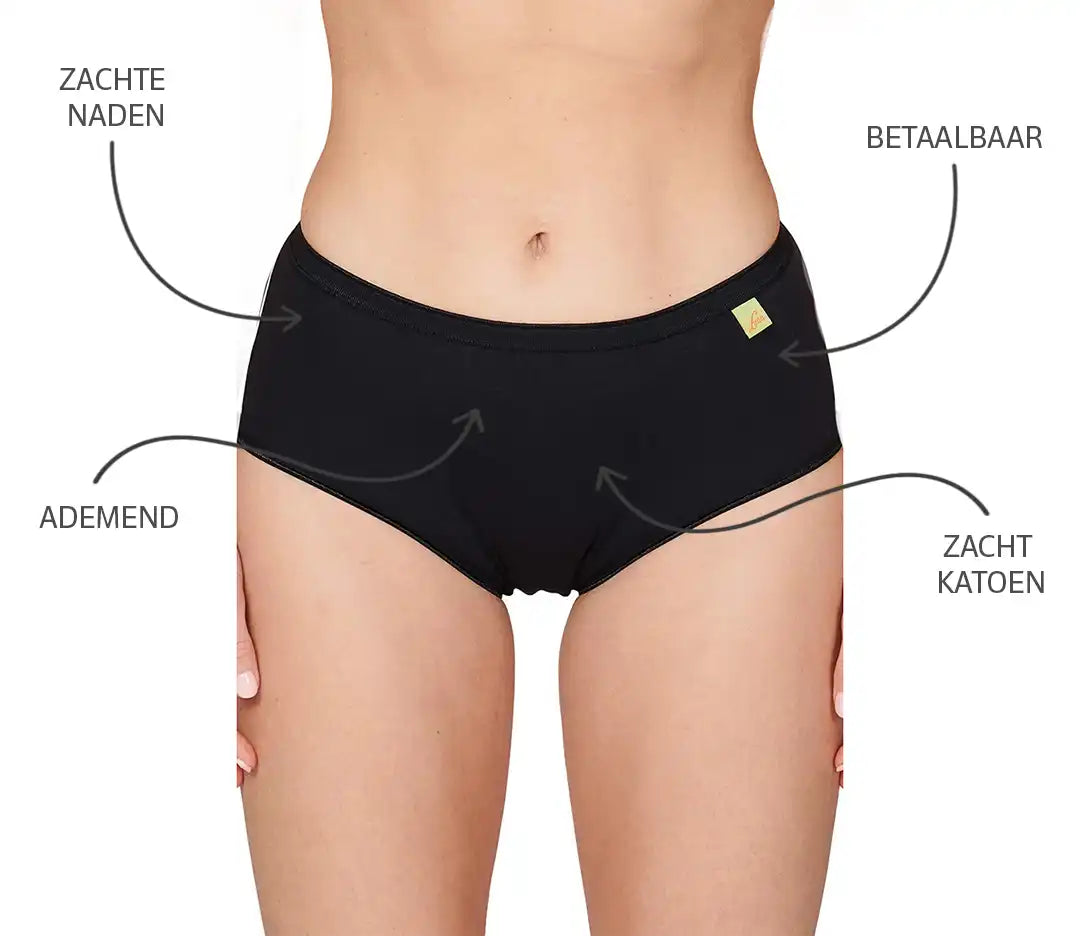 Sliponline Lunatex dames heup slip katoen