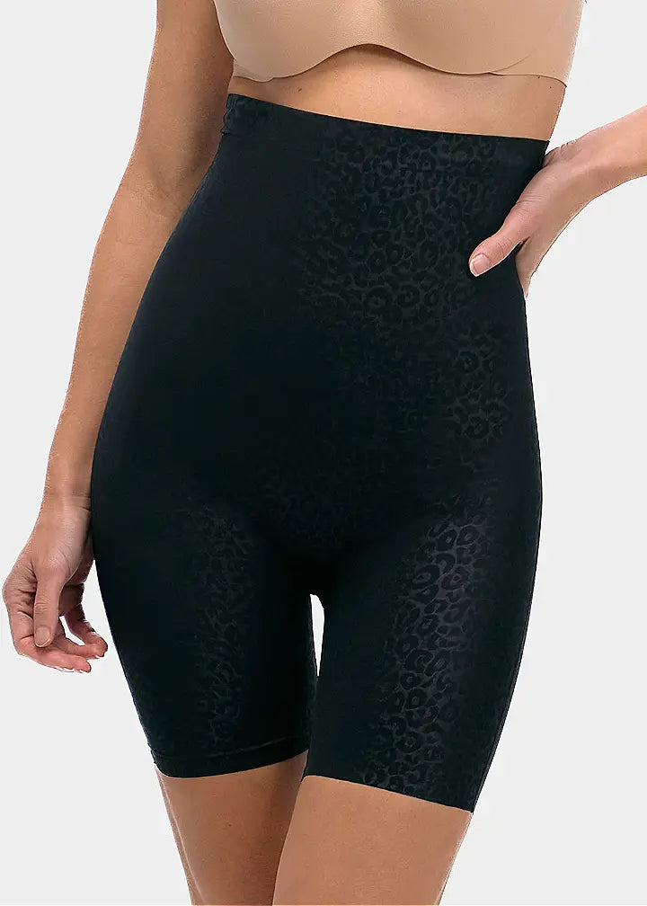 Sliponline Magic hoge corrigerende naadloze boxer Hi-Bermuda Leopard