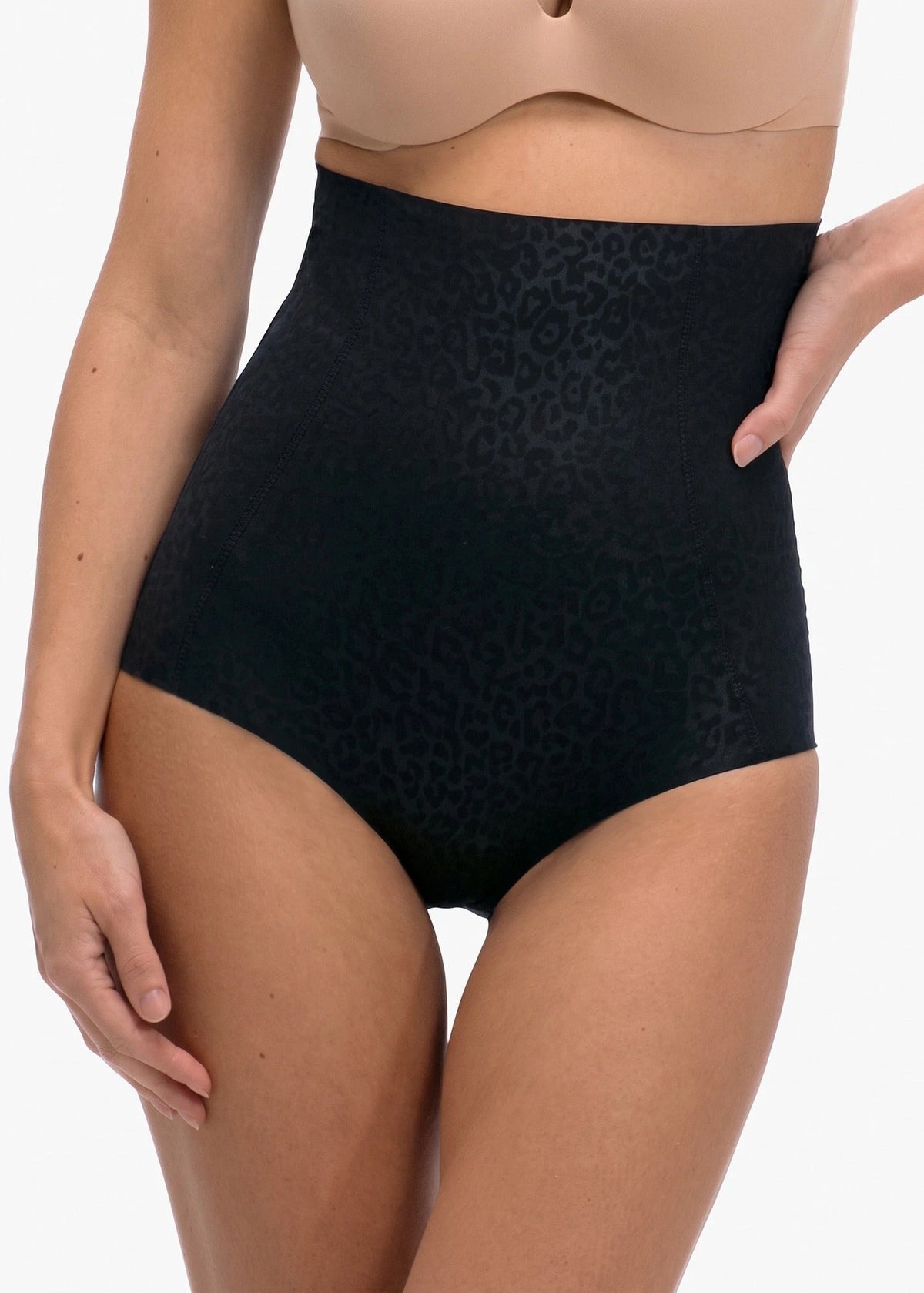 Sliponline Magic hoge corrigerende naadloze slip Hi-Brief Leopard